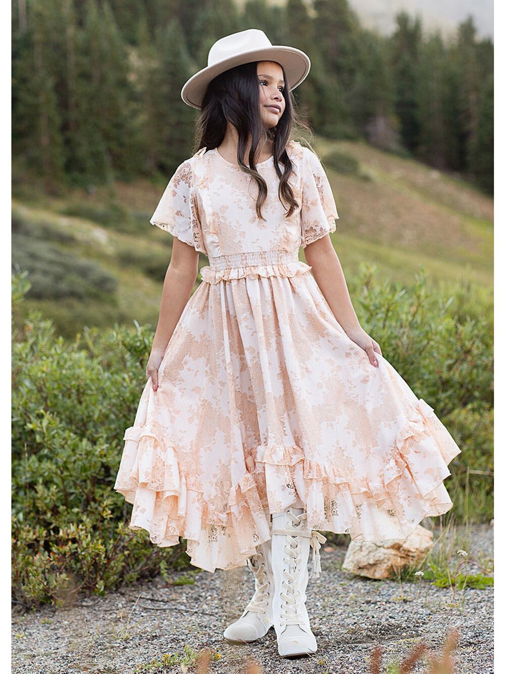 Joyfolie Mia Joy Eliana Dress in Shell Girl's size 6
